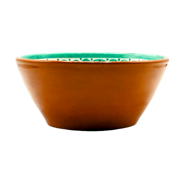 Bowl Verde Branco em Terracota