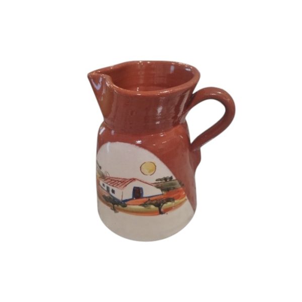 Jarro Monte Branco em barro artesanal feito à mão em Portugal